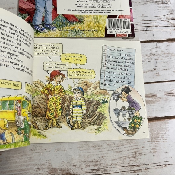 Magic School Bus Adventure Book Set Inside The Earth, Inside the Human Body - Picture 10 of 11